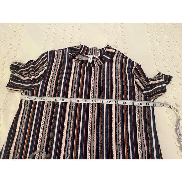 BCBGeneration Women's Striped Mod Mini Dress Boho Retro Size Medium - Picture 6 of 8